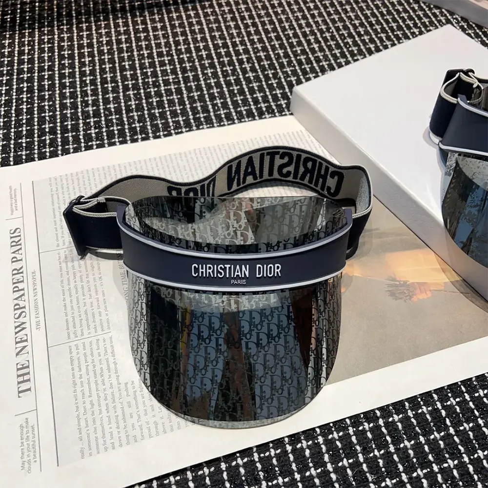 Side angle showing adjustable strap on Dior Unisex DiorClub V1U Visor