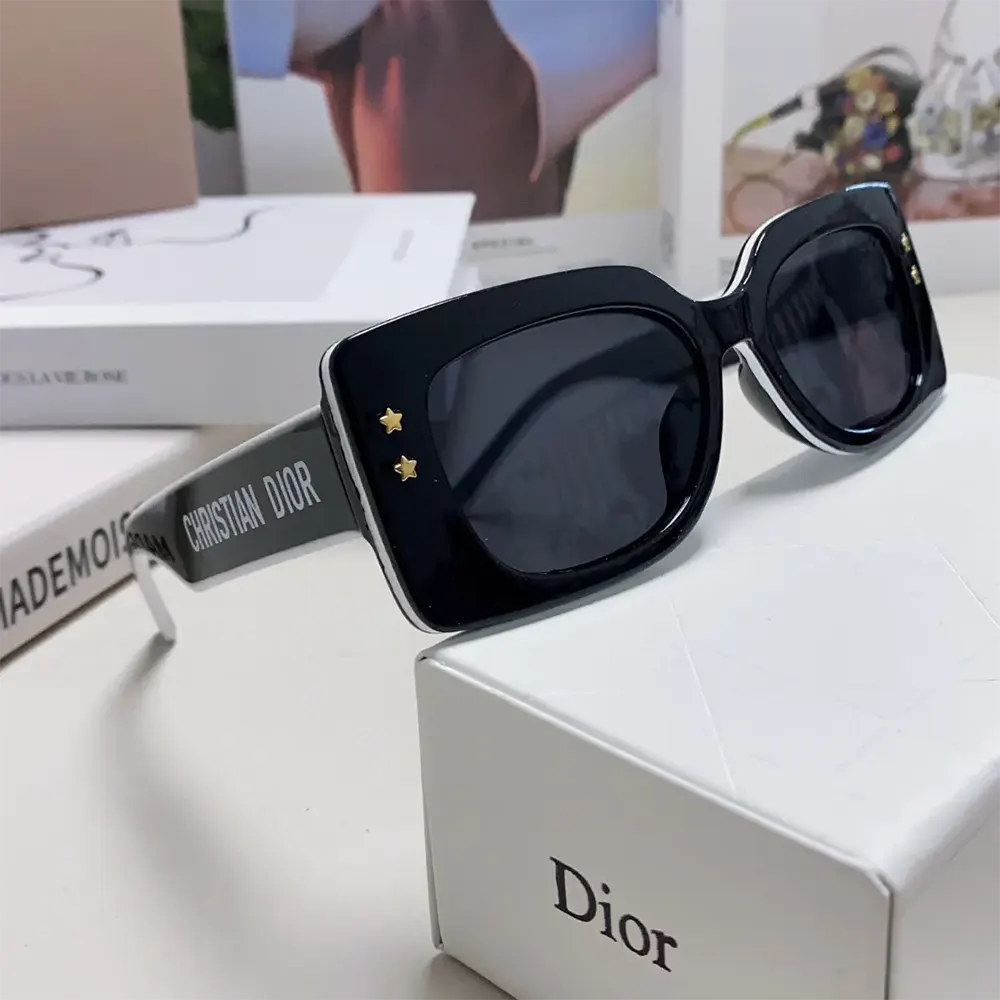 Dior Unisex DiorPacific S1U Black Square Sunglasses - image 6
