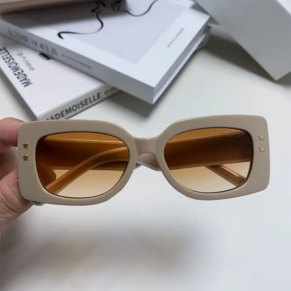 Side profile highlighting the sleek square silhouette of DiorPacific S1U sunglasses