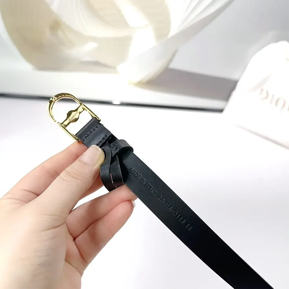 Dior Women 30 Montaigne Jolie Belt Black Smooth Calfskin 15 MM - image 9