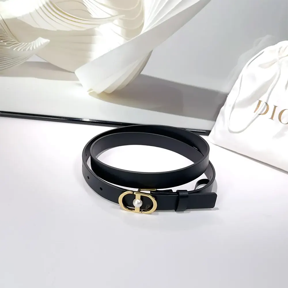 Dior Women 30 Montaigne Jolie Belt Black Smooth Calfskin 15 MM - image 5