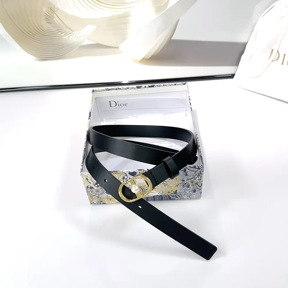 Dior Women 30 Montaigne Jolie Belt Black Smooth Calfskin 15 MM - image 6
