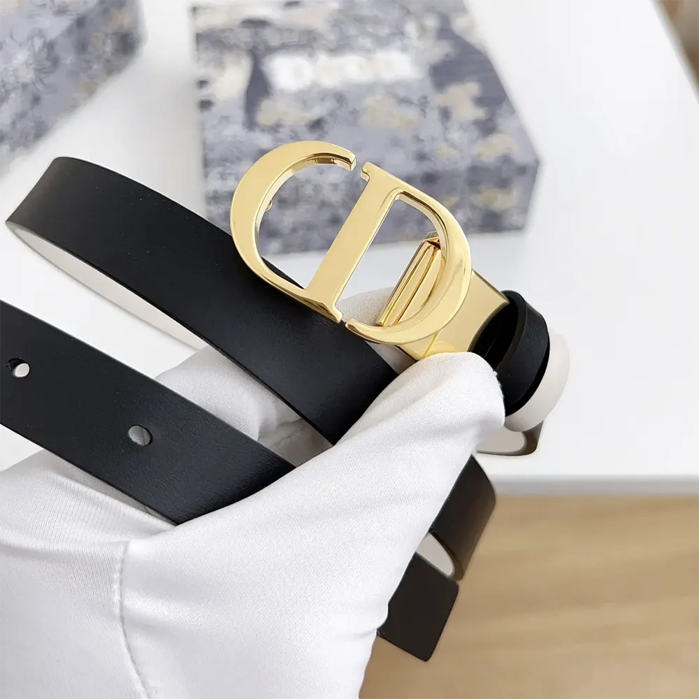 Dior Women 30 Montaigne Reversible Belt Black and Latte Smooth Calfskin 20 MM - image 6