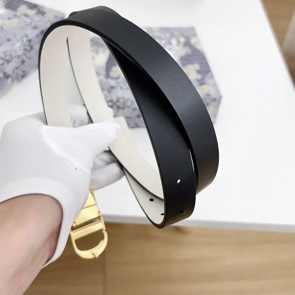Dior Women 30 Montaigne Reversible Belt Black and Latte Smooth Calfskin 20 MM - image 9