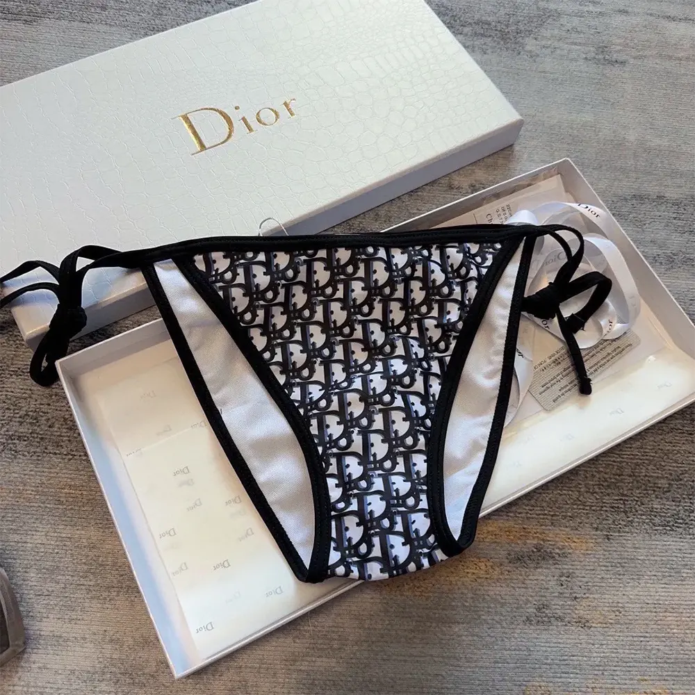 Dior Women Bikini Top / Bottom Blue Dior Oblique Technical Fabric 11BB01A2842_X5803 - image 5