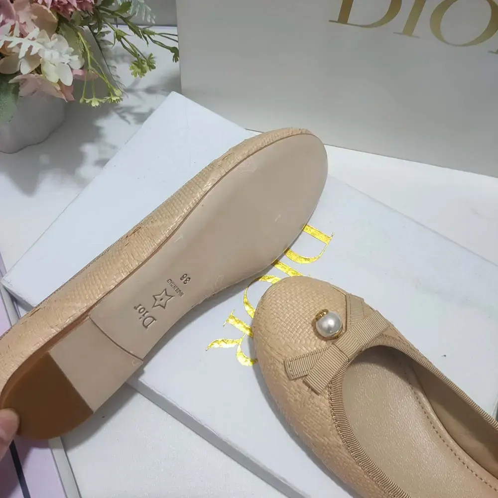 Dior Women Dior Ballet Flat Natural Cannage Raffia KCB900CFN_S23J - image 7
