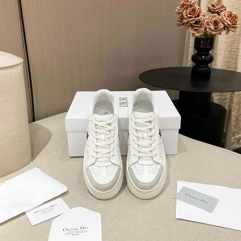 Dior Women Dior Star Platform Sneaker White Calfskin and Suede KCK413CLD_S09W - image 6