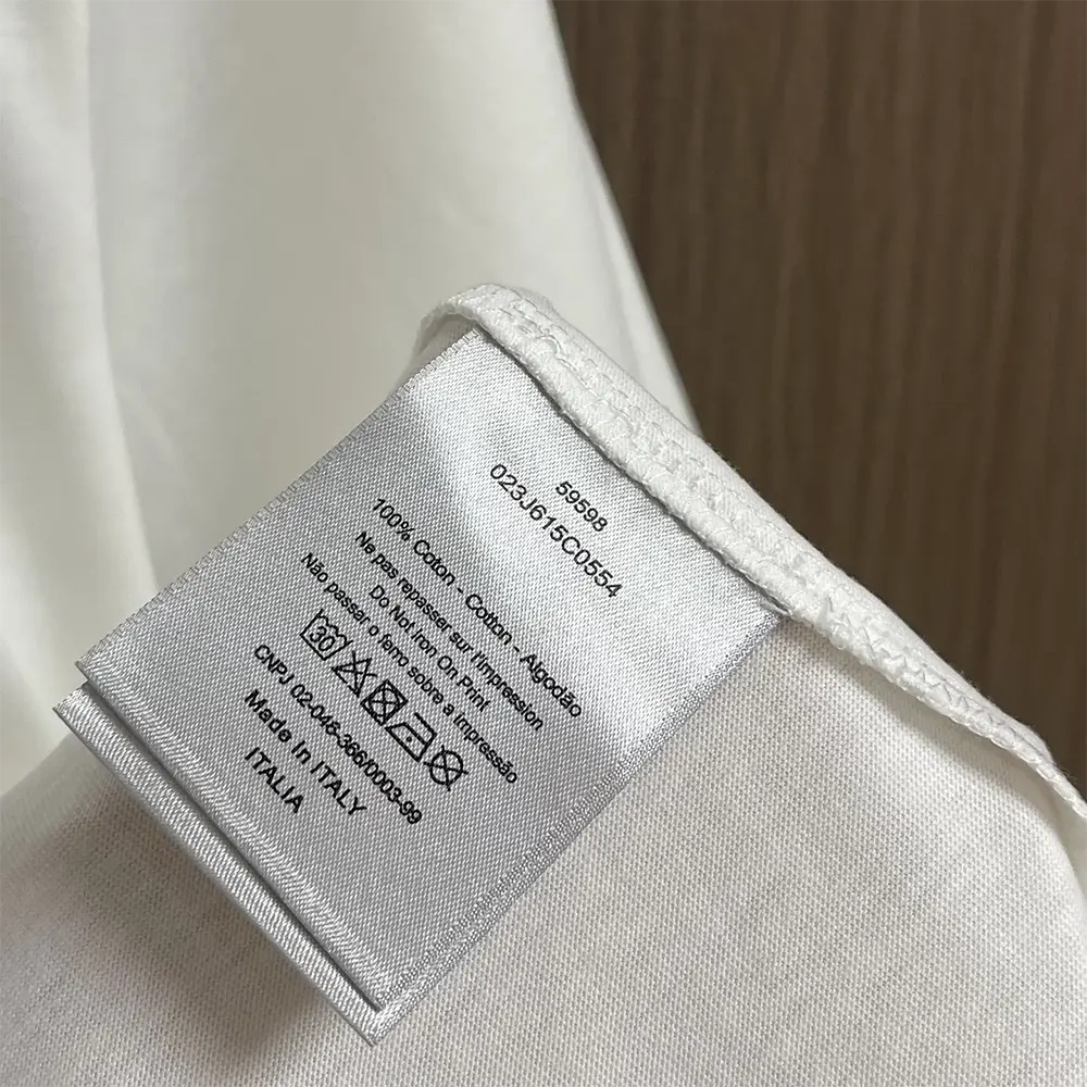 Dior Men Handwritten Christian Dior T-Shirt Relaxed Fit White Cotton Jersey - image 10