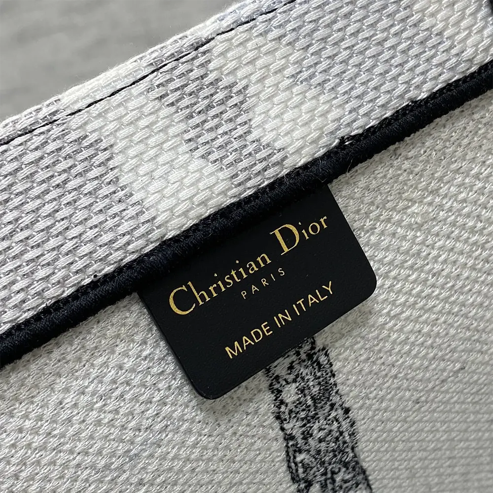 Dior Women Medium Dior Book Tote White and Black Paris Embroidery - image 10