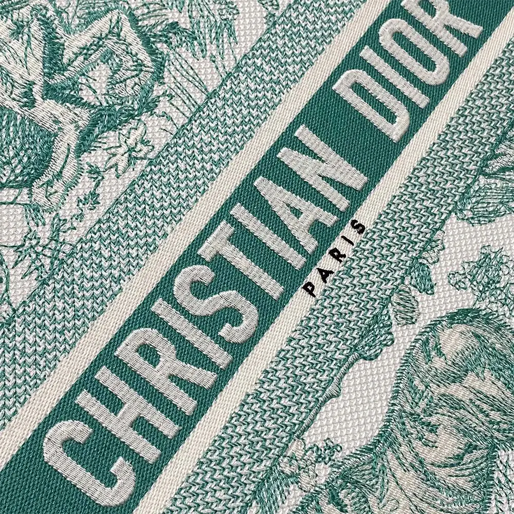 Dior Women Medium Dioriviera Dior Book Tote Aquamarina Toile de Jouy Embroidery - image 9