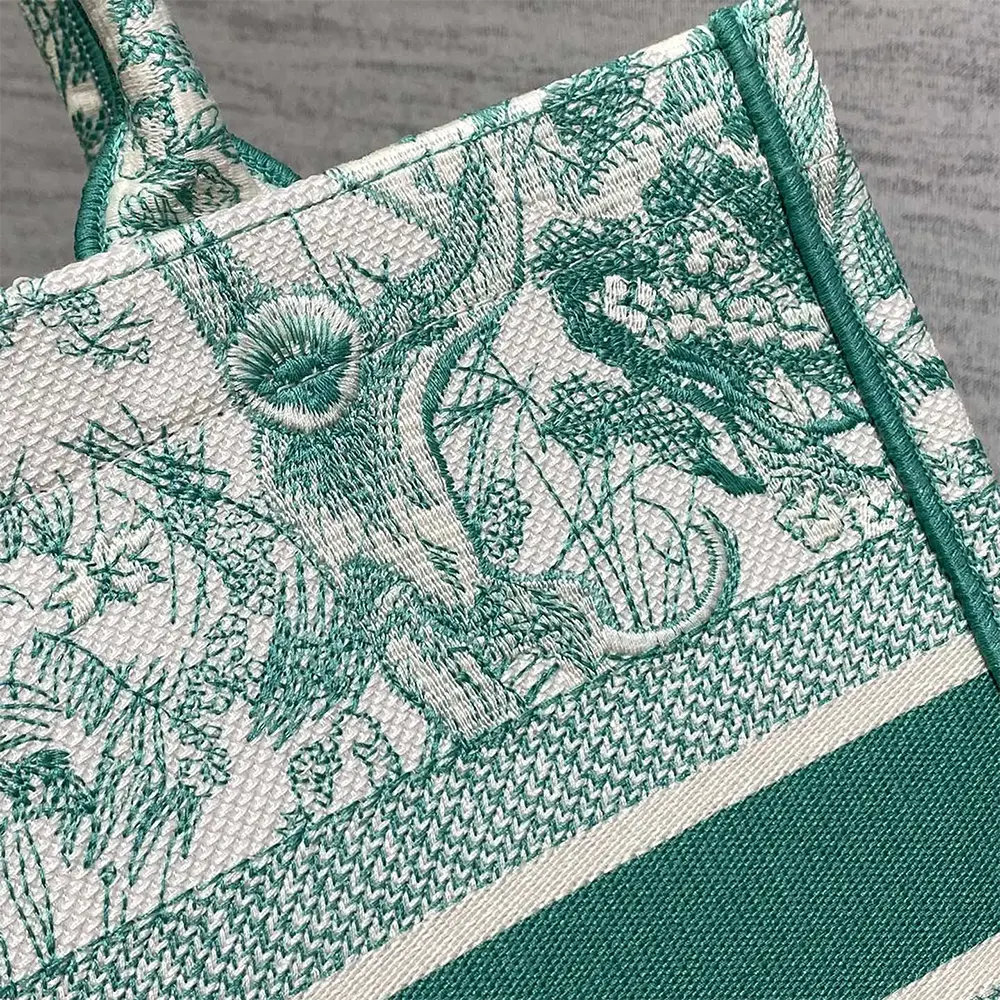 Dior Women Medium Dioriviera Dior Book Tote Aquamarina Toile de Jouy Embroidery - image 7