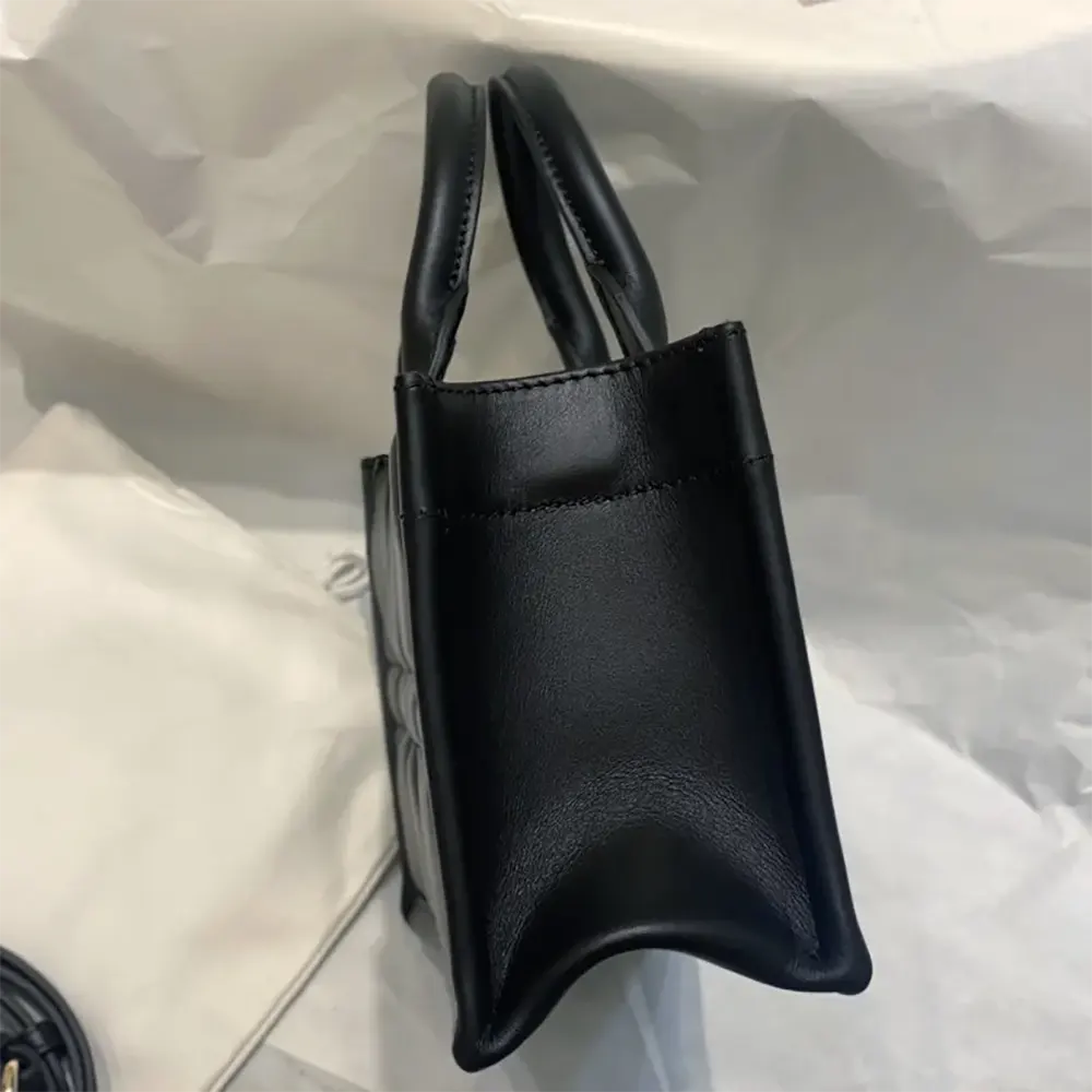 Dior Women Mini Dior Book Tote Black Macrocannage Calfskin - image 7