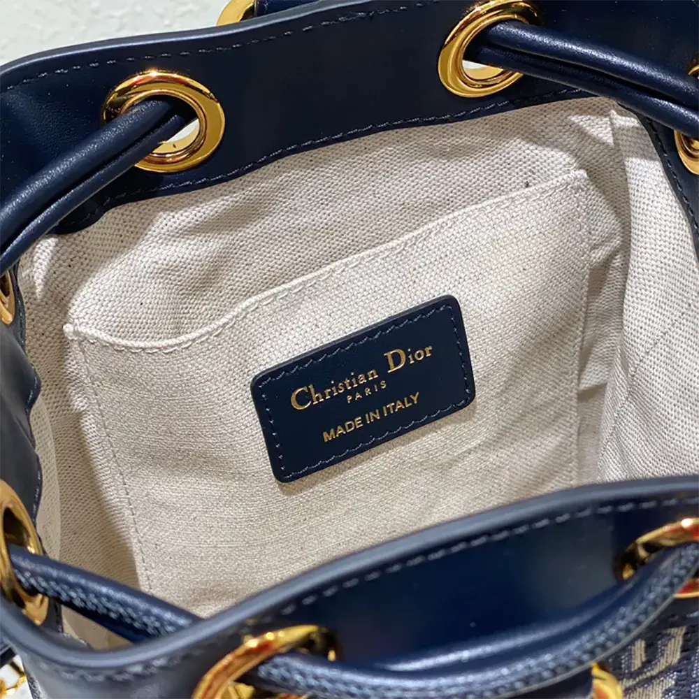 Dior Women Small Dior Backpack Blue Dior Oblique Jacquard - image 10