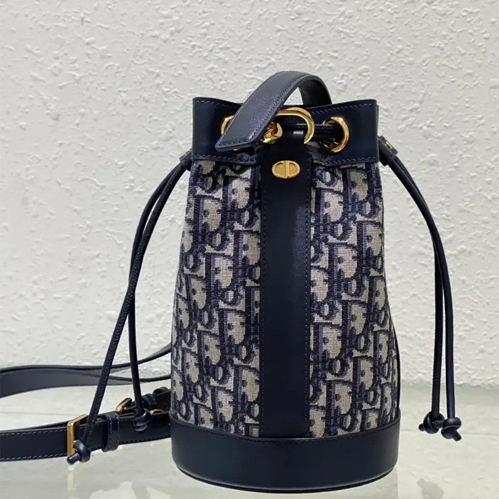 Dior Women Small Dior Backpack Blue Dior Oblique Jacquard - image 5