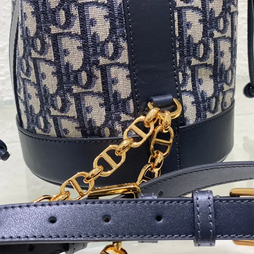 Dior Women Small Dior Backpack Blue Dior Oblique Jacquard - image 8