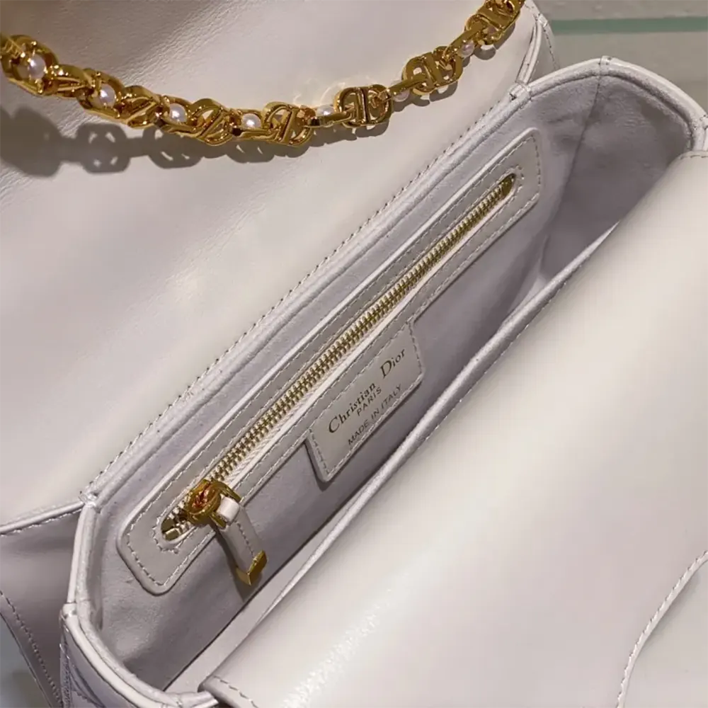 Dior Women Small Dior Jolie Top Handle Bag Latte Cannage Calfskin - image 10