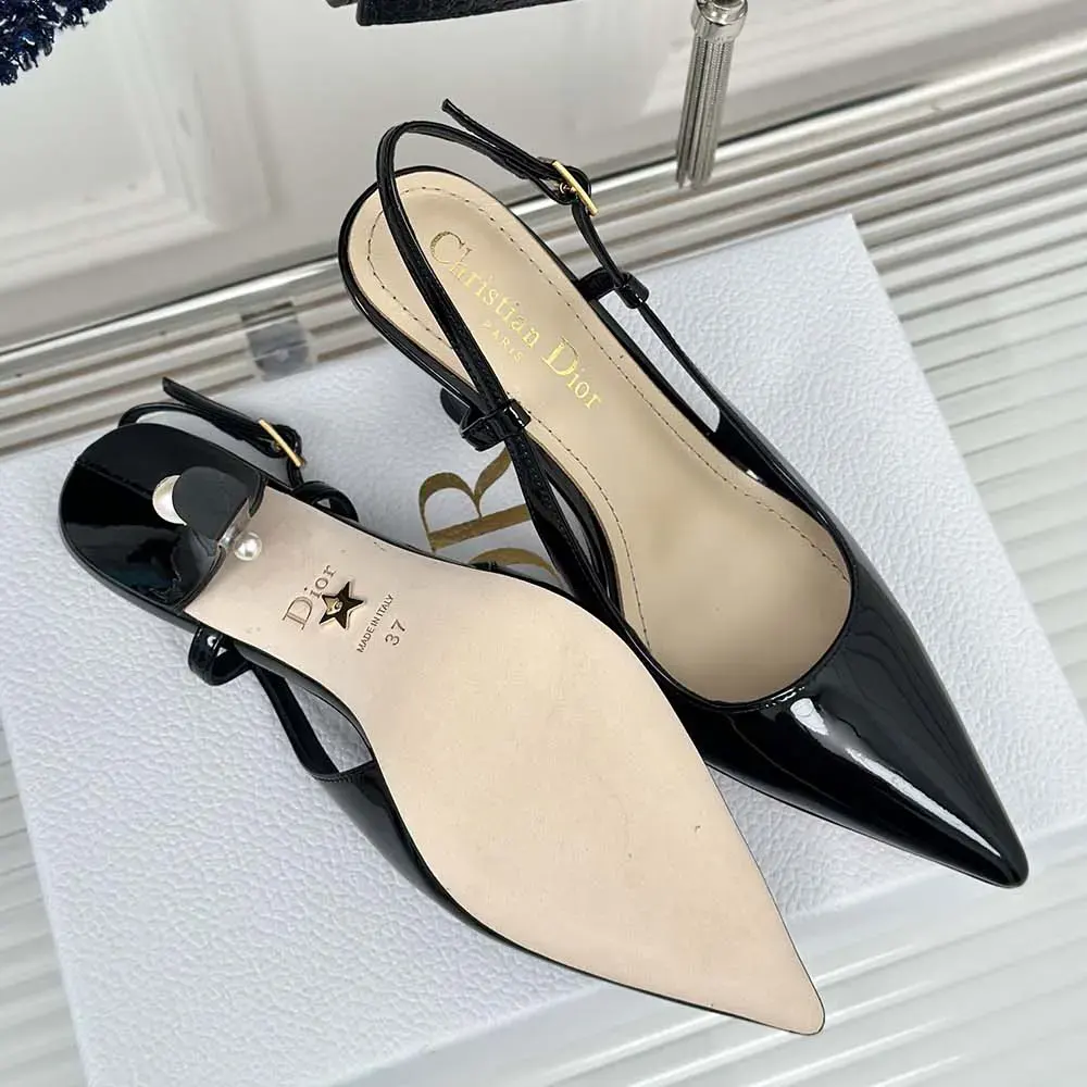 Dior Women Tribales Slingback Pump Black Patent Calfskin KCV217VNI_S900 - image 10