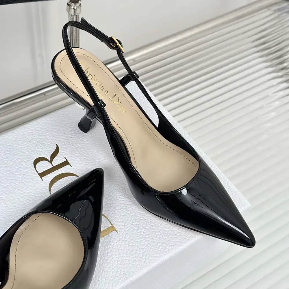 Dior Women Tribales Slingback Pump Black Patent Calfskin KCV217VNI_S900 - image 6