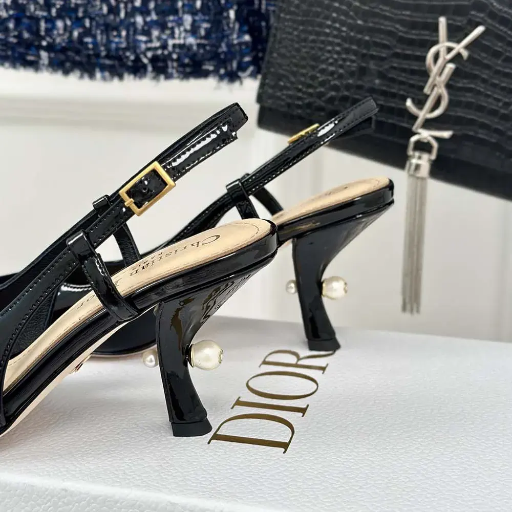 Dior Women Tribales Slingback Pump Black Patent Calfskin KCV217VNI_S900 - image 9