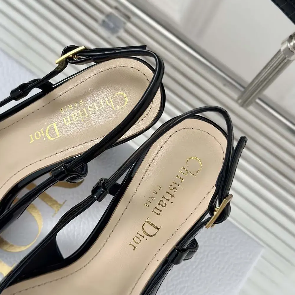 Dior Women Tribales Slingback Pump Black Patent Calfskin KCV217VNI_S900 - image 8