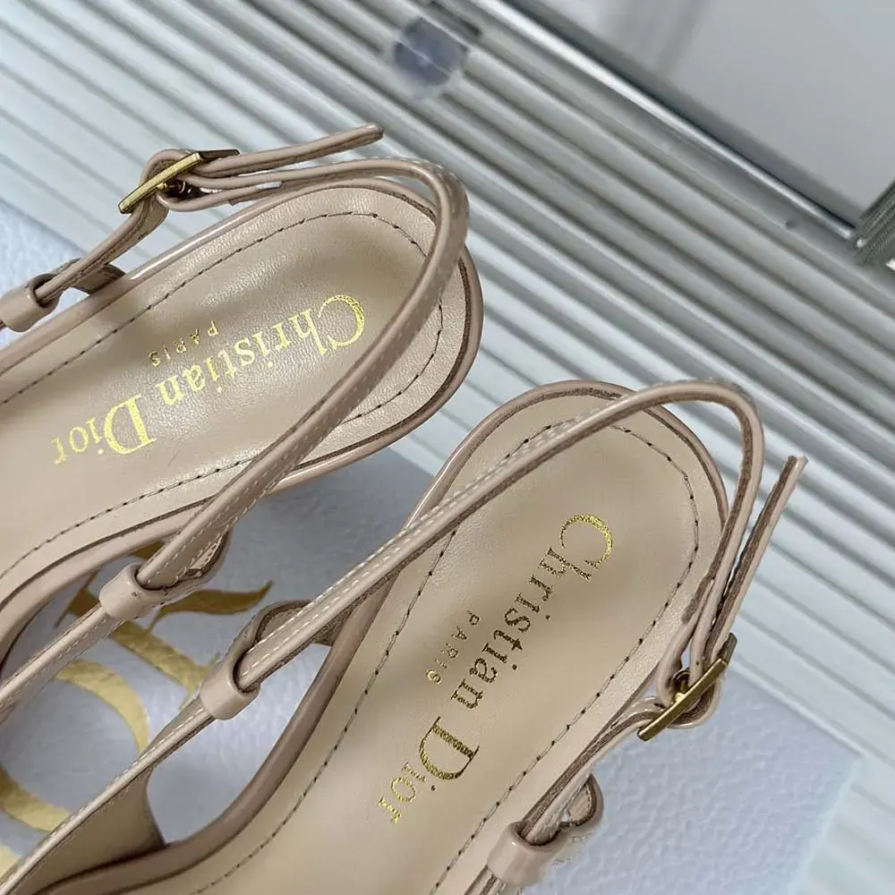 Dior Women Tribales Slingback Pump Nude Patent Calfskin KCV217VNI_S18U - image 7