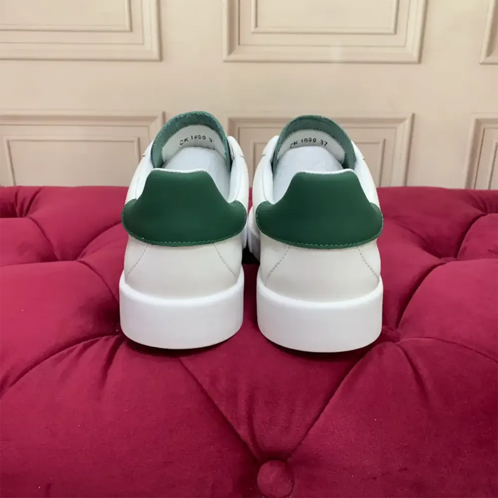 Dolce Gabbana D&G Unisex Calfskin Portofino Sneakers-White - image 9
