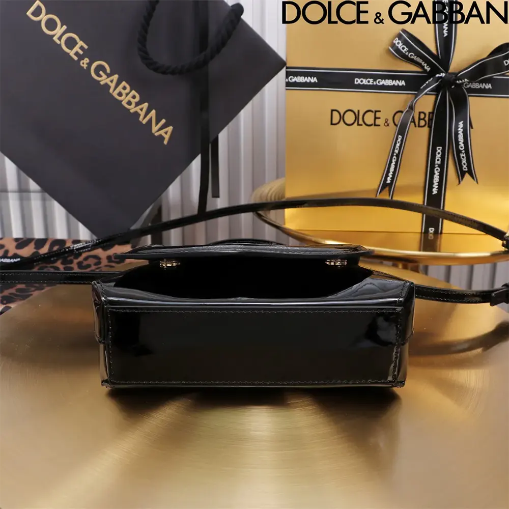 Dolce Gabbana D&G Women DG Logo Bag Top-handle Bag-Black - image 7