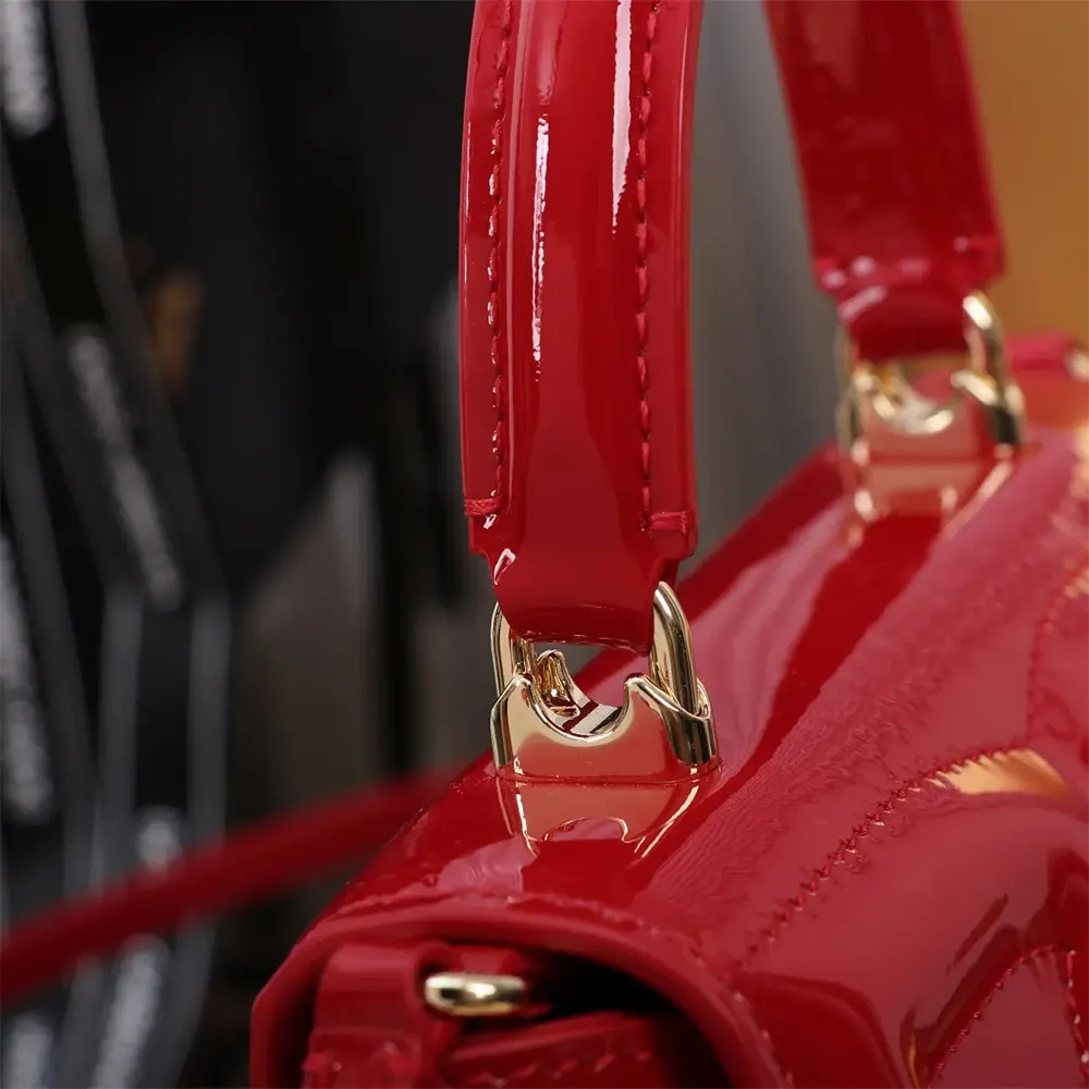 Dolce Gabbana D&G Women DG Logo Bag Top-handle Bag-Red - image 10
