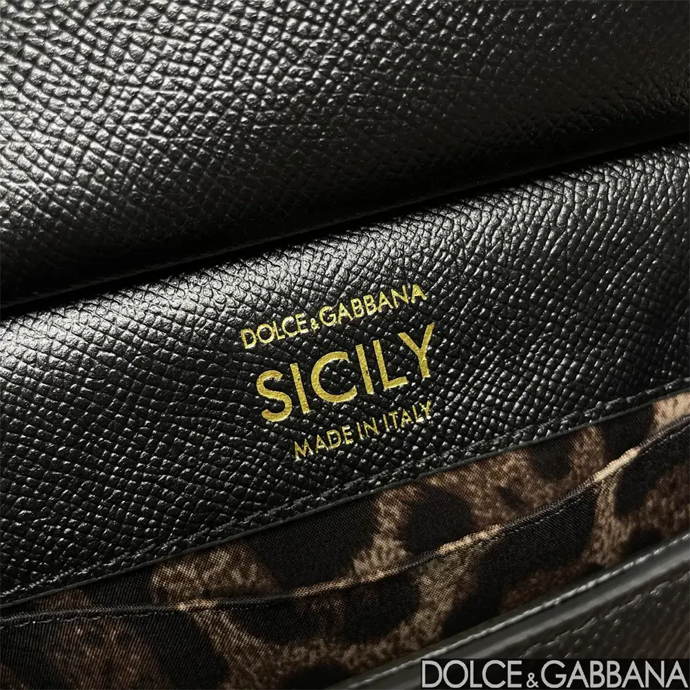 Dolce Gabbana D&G Women Small Sicily Handbag-Black - image 10