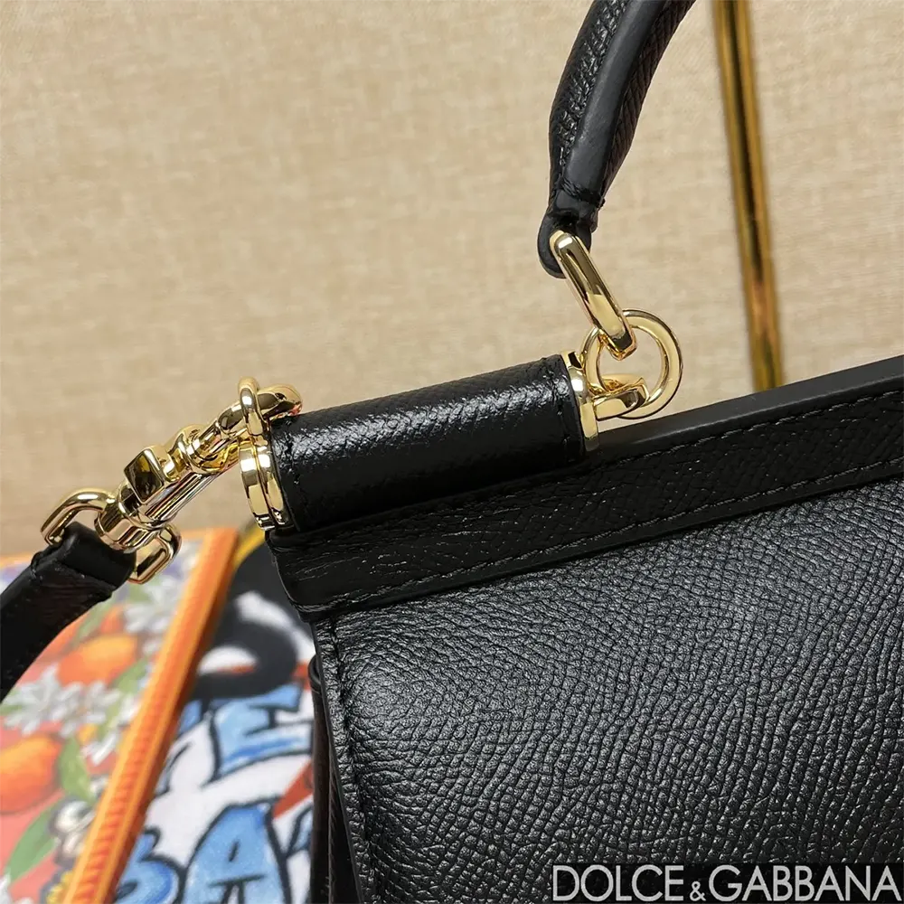 Dolce Gabbana D&G Women Small Sicily Handbag-Black - image 7