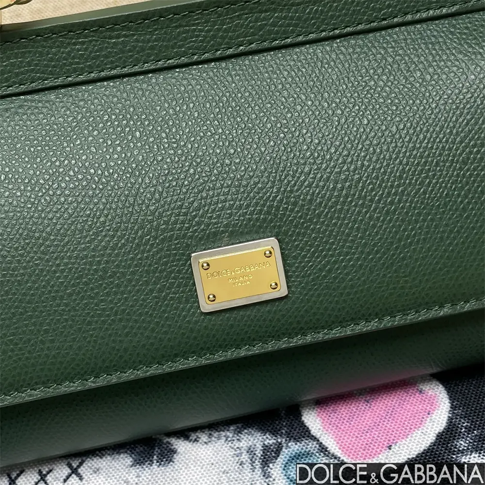 Dolce Gabbana D&G Women Small Sicily Handbag-Green - image 8