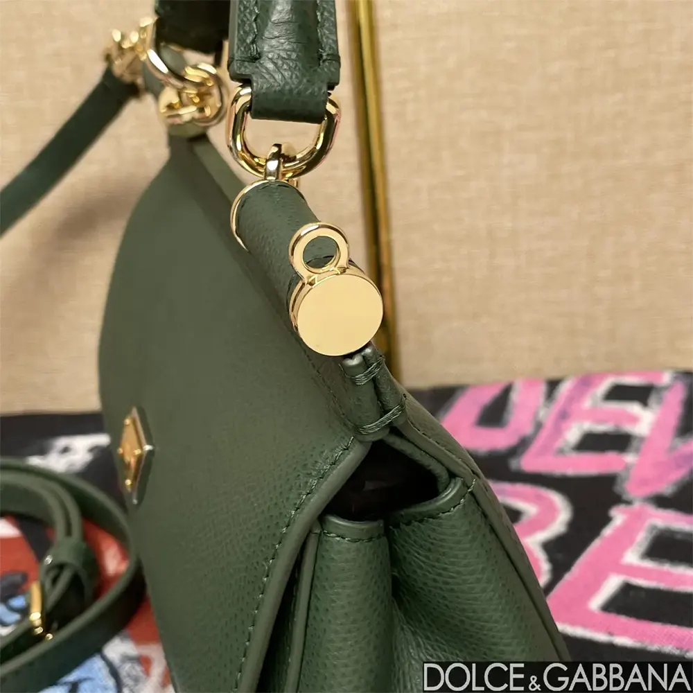 Dolce Gabbana D&G Women Small Sicily Handbag-Green - image 7