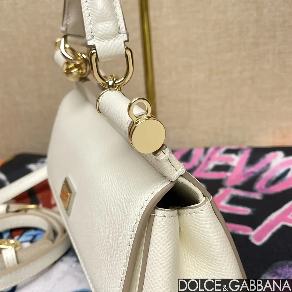 Dolce Gabbana D&G Women Small Sicily Handbag-White - image 6