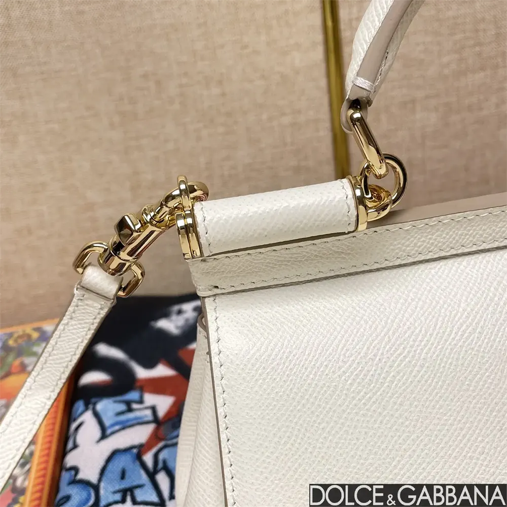 Dolce Gabbana D&G Women Small Sicily Handbag-White - image 7