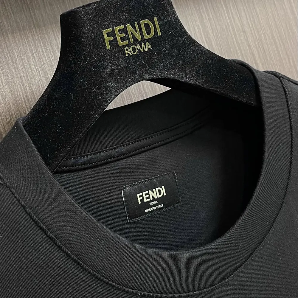 Fendi Women Black Cotton T-shirt - image 4