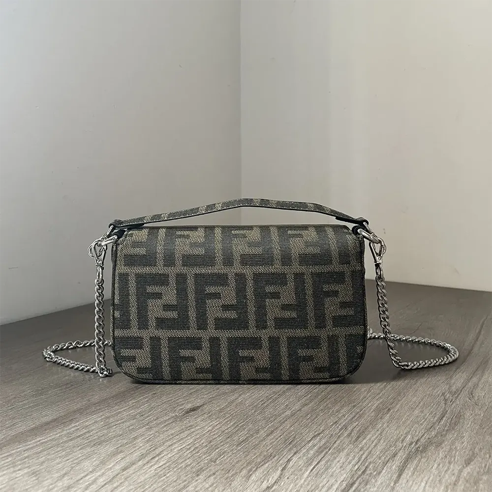 Fendi Women Baguette Mini FENDI x FRGMT x POKÉMON Brown FF Fabric Bag - image 4