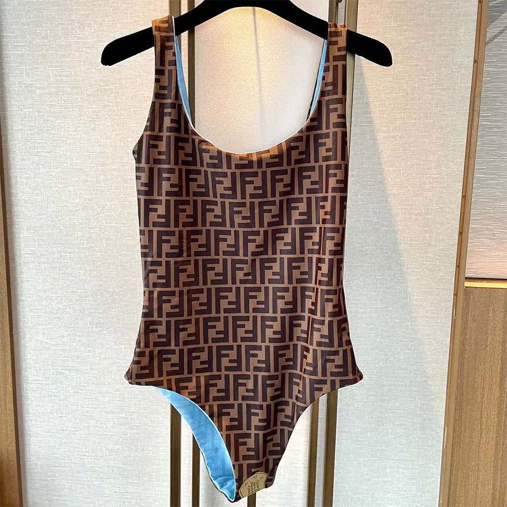 Fendi Women Blue Lycra® Reversible Swimsuit - image 5
