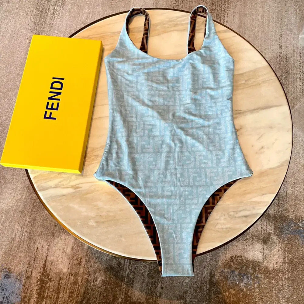 Fendi Women Blue Lycra® Reversible Swimsuit - image 6