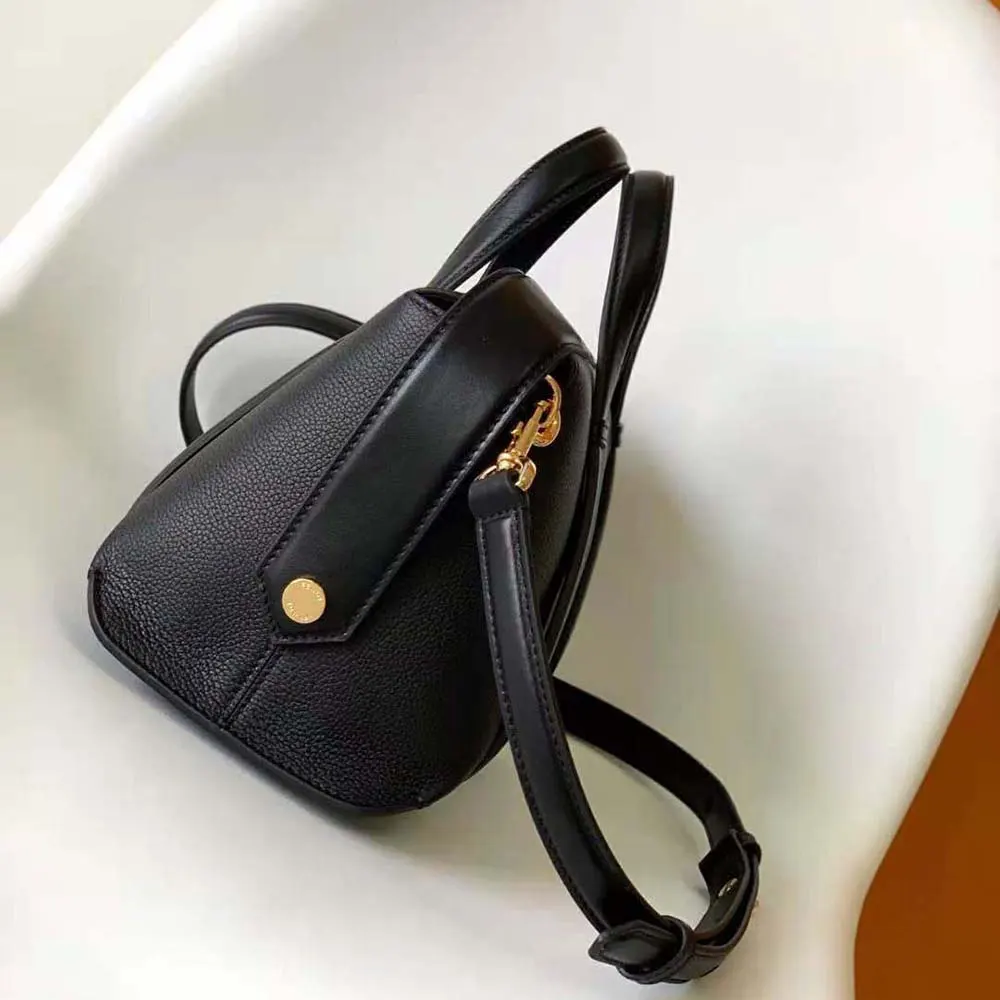 Fendi Women Boston 365 Black Leather Bag - image 4