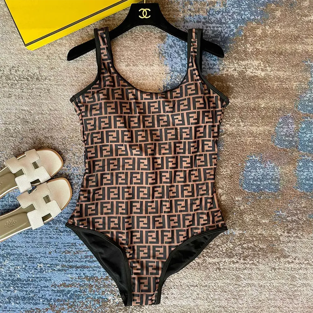 Fendi Women Brown Lycra® Reversible Swimsuit - image 4