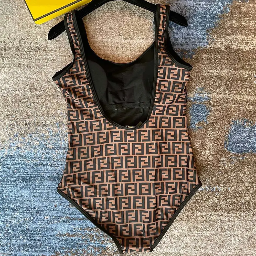 Fendi Women Brown Lycra® Reversible Swimsuit - image 5