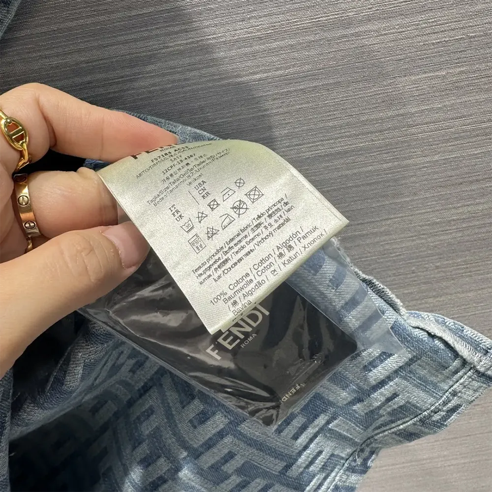 Fendi Women Light Blue FF Denim Dress - image 10