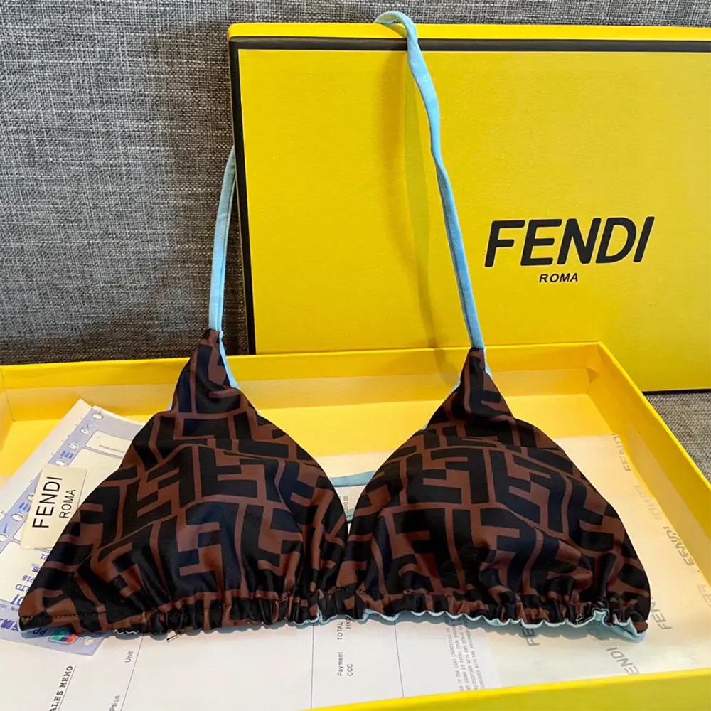 Fendi Women Swimsuit Blue Lycra Bikini - image 7