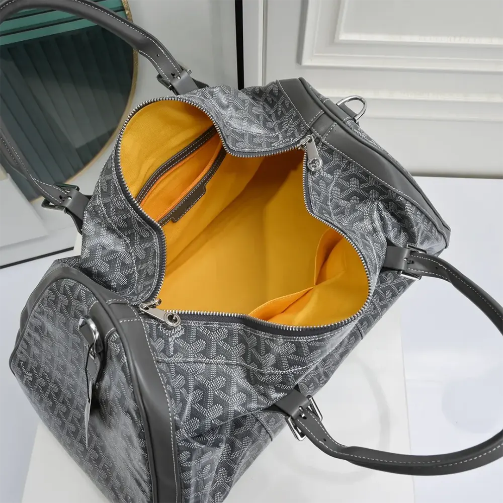 Goyard Unisex Boston 50 Bag-Grey - image 9