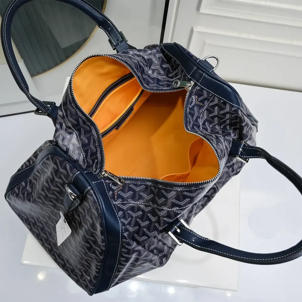 Goyard Unisex Boston 50 Bag-Navy Blue - image 9