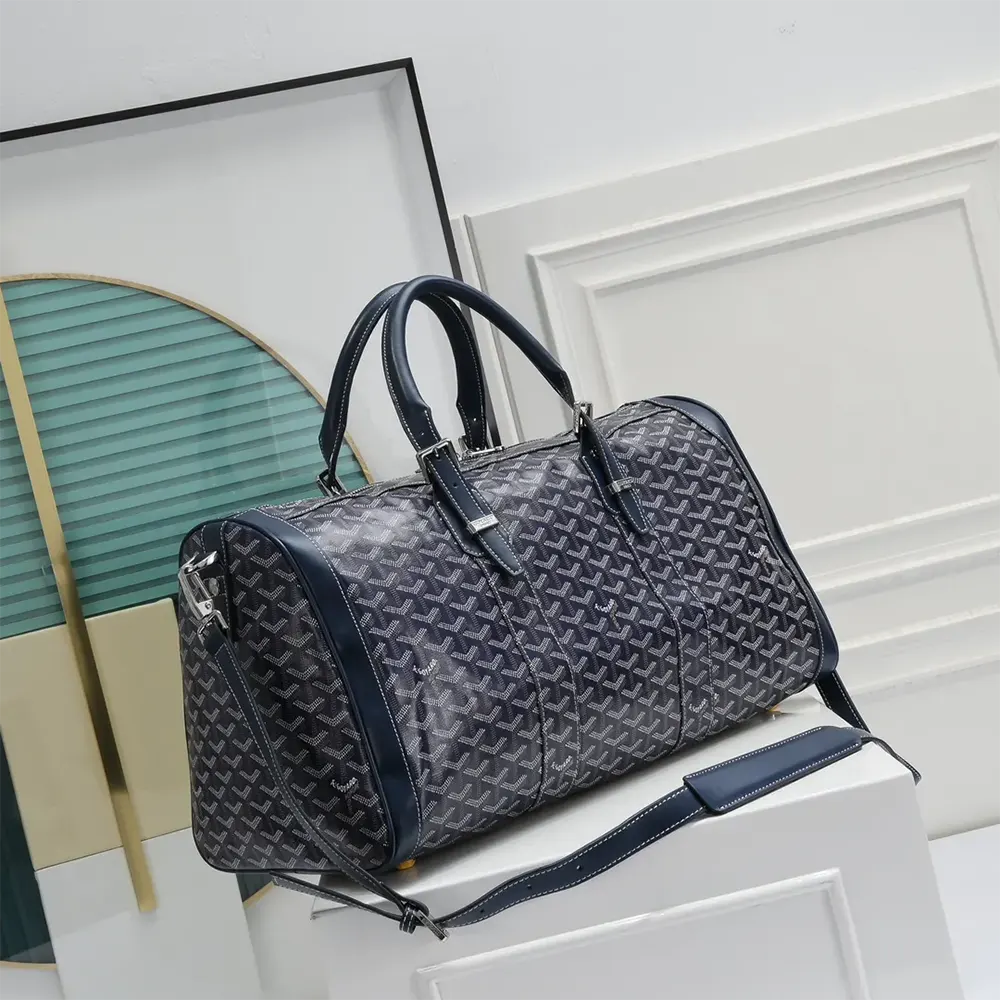 Goyard Unisex Boston 50 Bag-Navy Blue - image 4