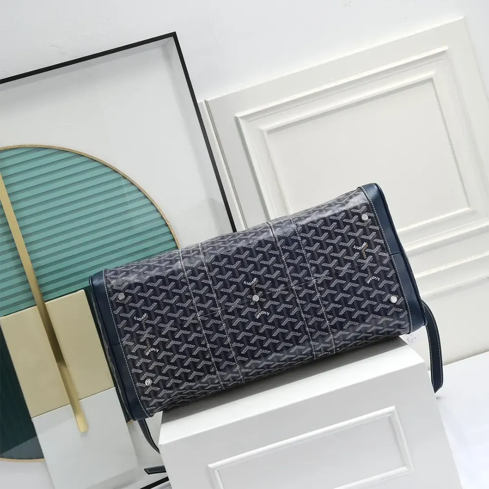 Goyard Unisex Boston 50 Bag-Navy Blue - image 5