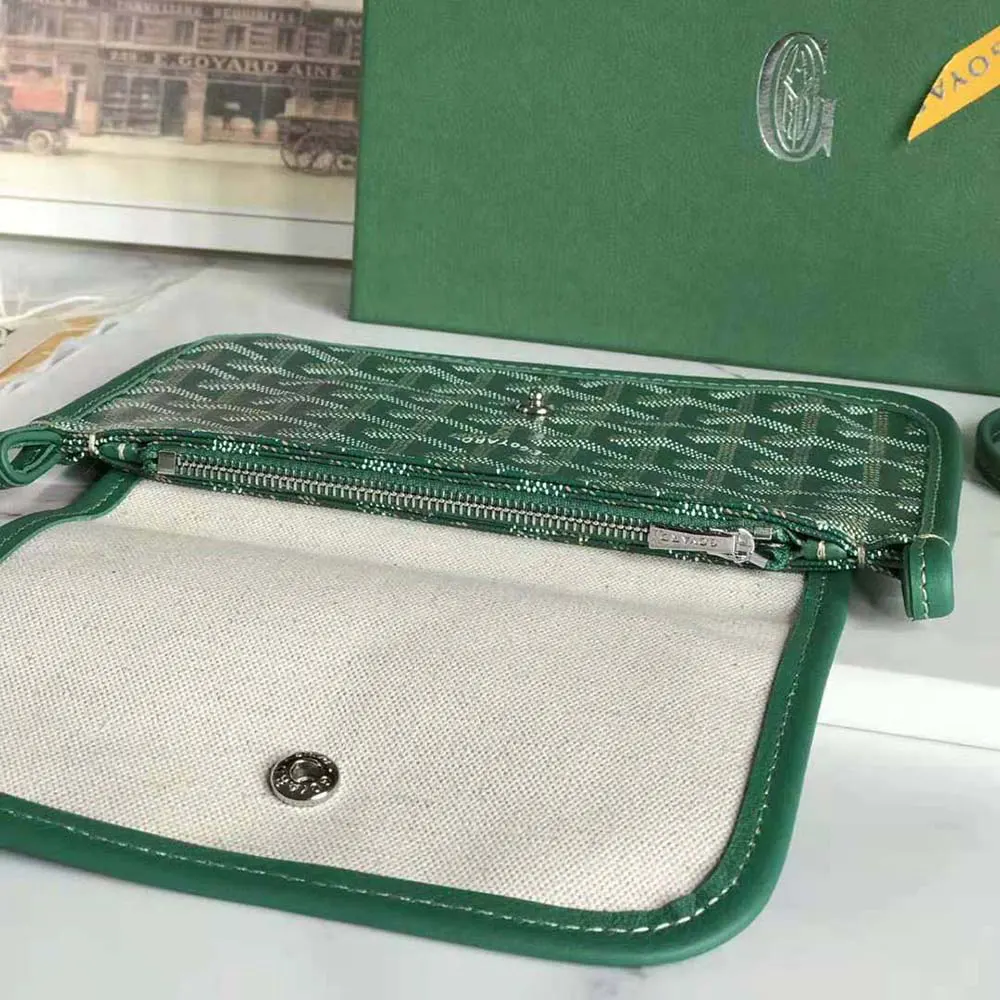 Goyard Women Plumet Pocket Wallet-Green - image 5