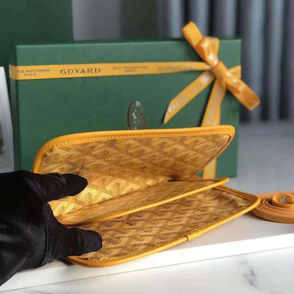 Goyard Women Plumet Pocket Wallet-Yellow - image 5