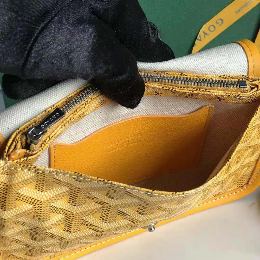 Goyard Women Plumet Pocket Wallet-Yellow - image 7